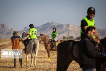 Endurance riding competition in Iran