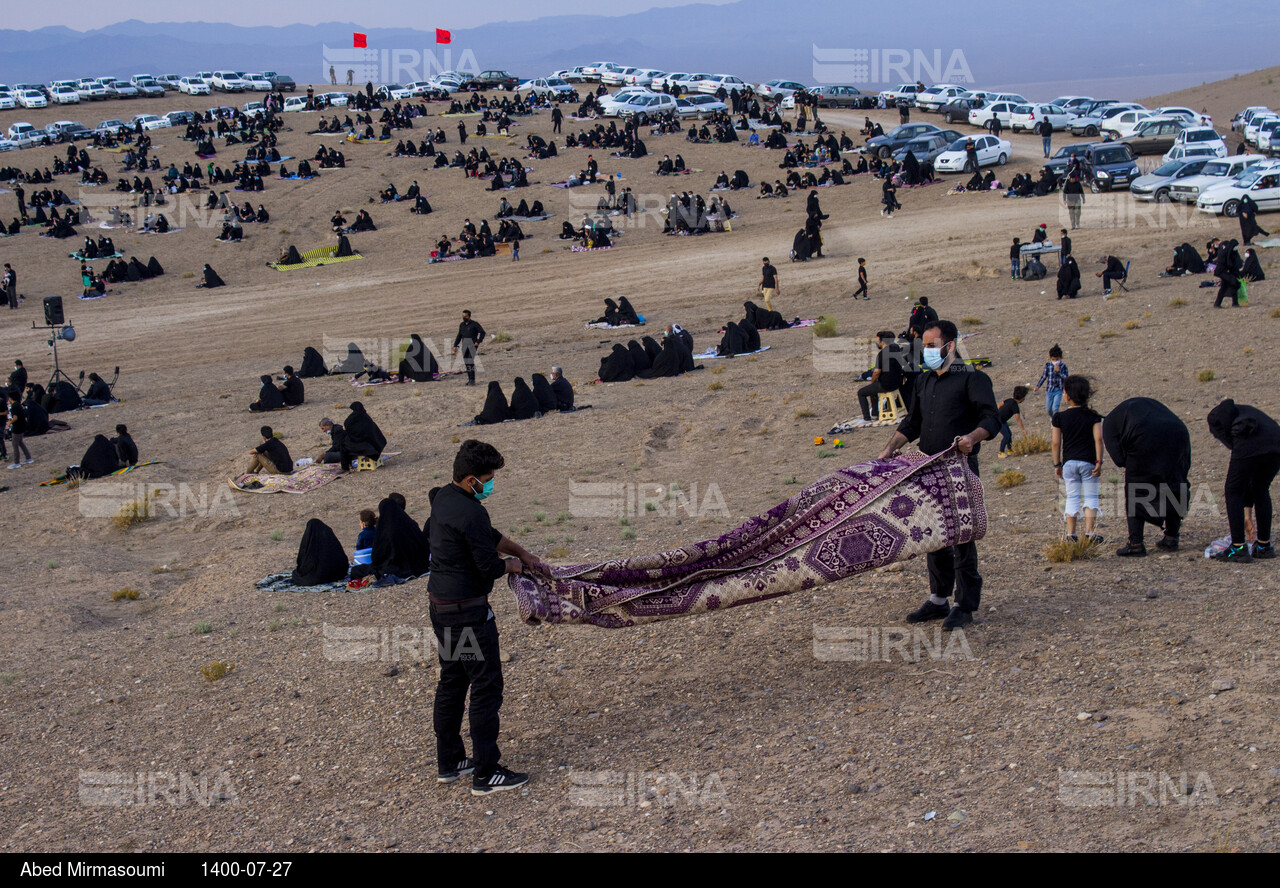 عزاداری در صحرای سمنان