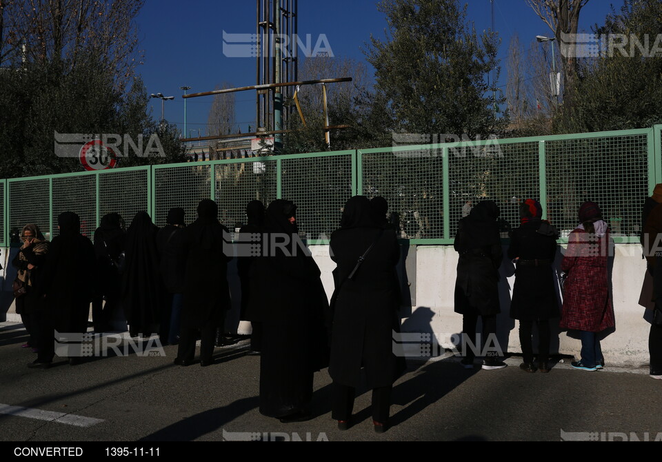 مراسم وداع و تشییع شهدای آتش نشان حادثه پلاسکو