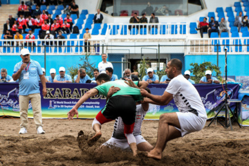 Iran : tournoi de championnat du monde du Kabaddi sur la plage