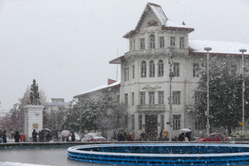 Iran-décembre 2024 : chutes de neige d’automne à Rasht au nord (Photo : Mojtaba Mohammadi)