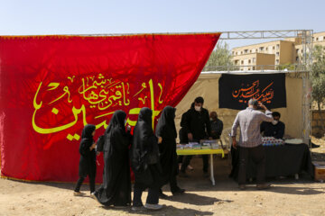 عزاداری جاماندگان اربعین حسینی در جوار شهدای گمنام دانشگاه شیراز