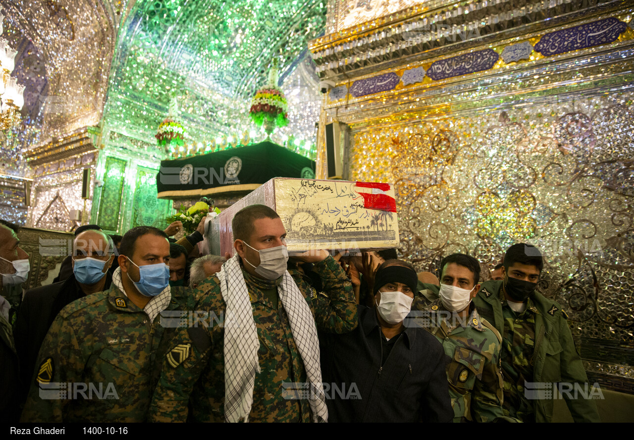 تشییع پیکرهای شهدای گمنام دوران دفاع مقدس در شیراز