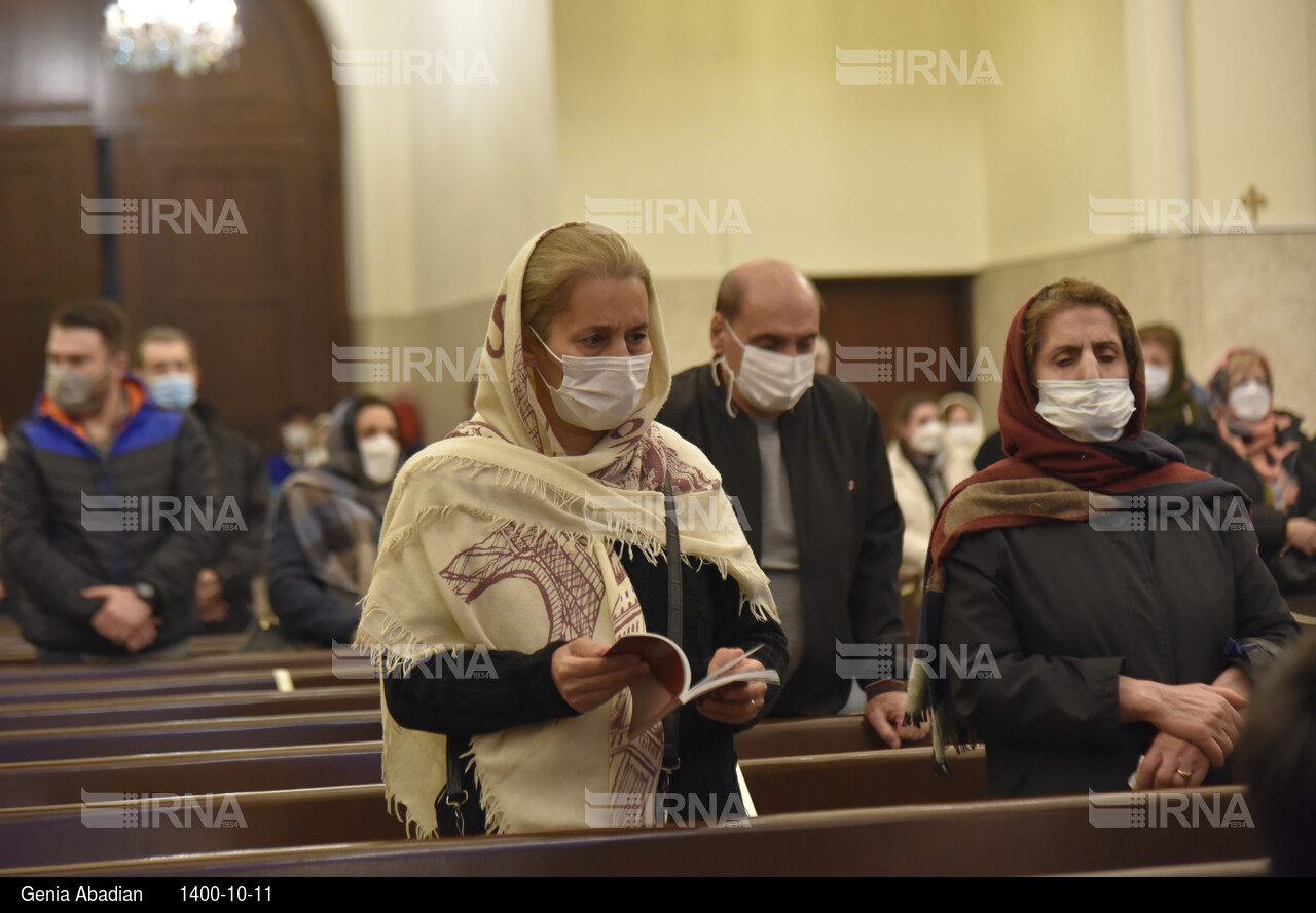 مراسم آغاز سال نوی میلادی ۲۰۲۲ در کلیسای سرکیس مقدس