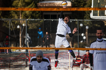 Tournoi national de volley-ball sur neige à Dizin