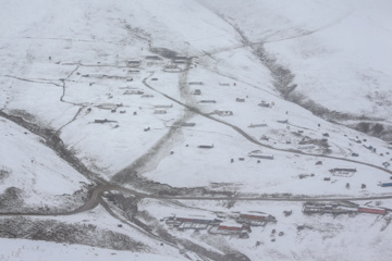 Iran : chutes de neige sur les hauts plateaux du Guilan au nord