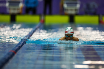 Des compétitions de natation à Téhéran 