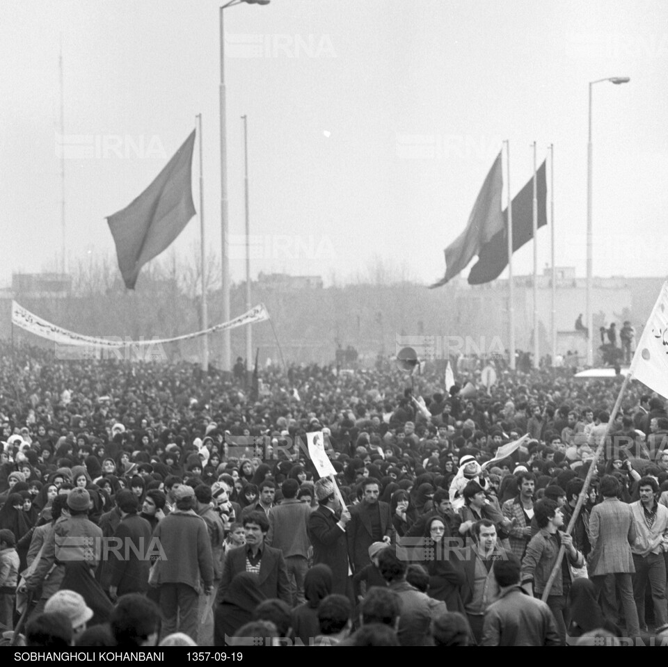 راهپیمایی مردم تهران در روز تاسوعا سال 1357