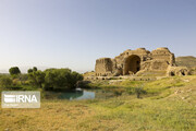 Ancient Palace in Firuzabad, Iran