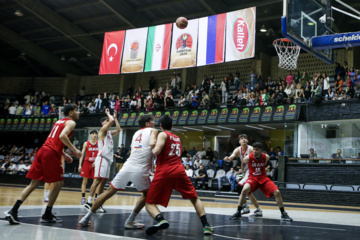 U-18 basketball match between Iran and Turkiye