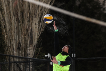 Tournoi national de volley-ball sur neige à Dizin