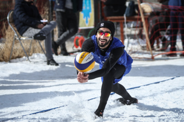 Tournoi national de volley-ball sur neige à Dizin