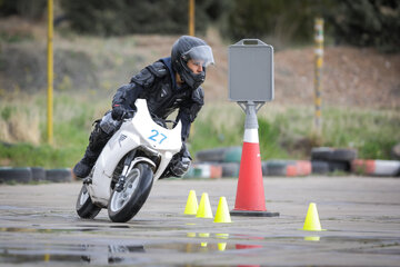 Course moto mini GP à Téhéran 