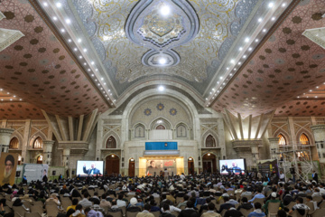 Commémoration du 40ème jour du martyre de Nasrallah au sanctuaire sacré de l'Imam Khomeini de Téhéran