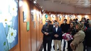 نمایشگاه نقاشی روی سفال و بوم در آستارا دایر شد