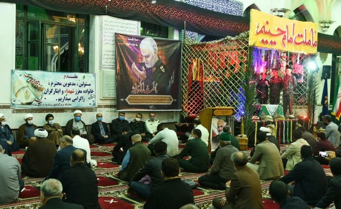 آیین سوگواری شهادت امام عسگری(ع) در گلستان برگزار شد