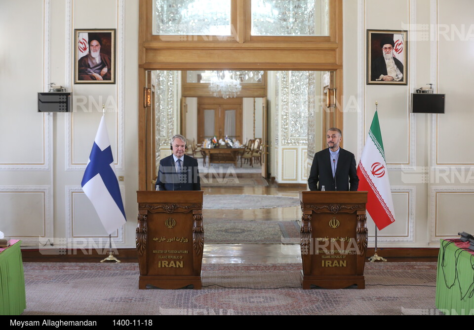 دیدار وزیران امور خارجه ایران و فنلاند
