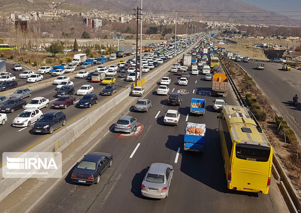 افزایش 7.7 درصدی تردد جاده‌ای در شبانه‌روز گذشته