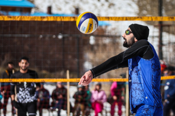 Tournoi national de volley-ball sur neige à Dizin