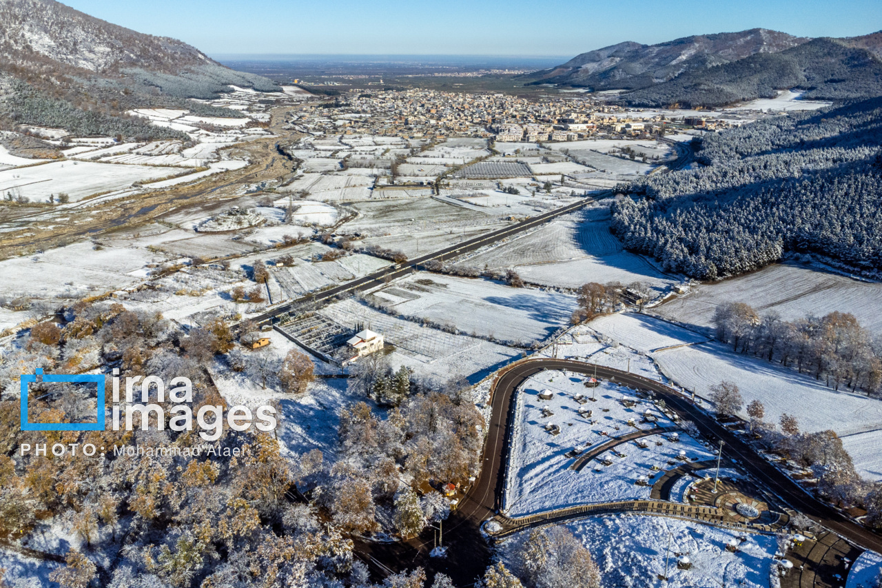 بارش برف پاییزی در گلستان