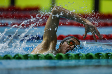 Des compétitions de natation à Téhéran 