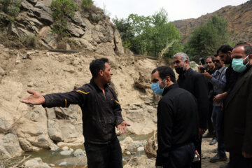 بازدید نایب رئیس مجلس از مناطق سیل زده روستاهای کلیبر