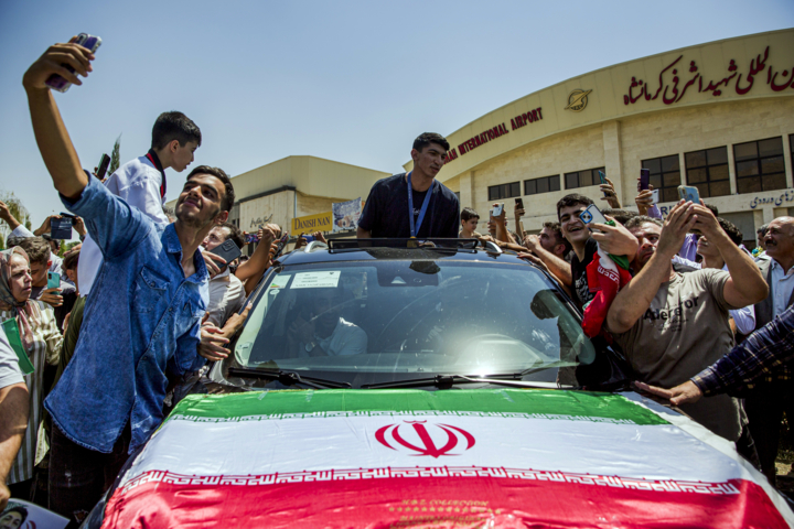 استقبال از  آرین سلیمی تکواندوکار طلایی ایران در المپیک ۲۰۲۴