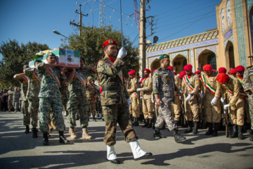 تشییع پیکر شهید «سجاد منصوری» در کرمانشاه