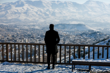 Iran : chute de neiges à Sanandaj 