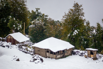 Nieve otoñal en Mazandarán