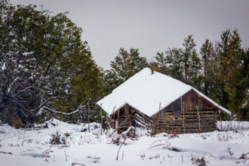 Nieve otoñal en Mazandarán