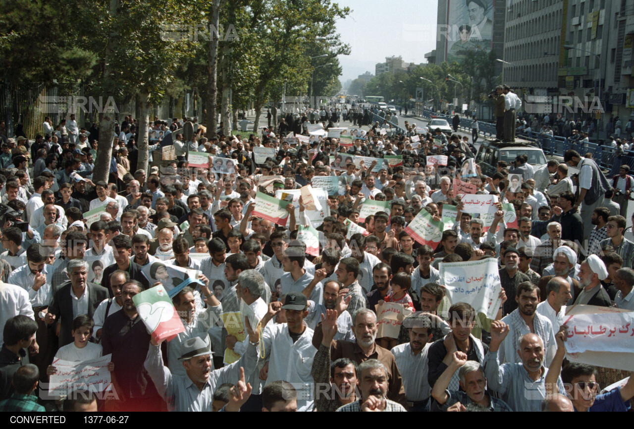 مراسم تشییع شهید محمود صارمی خبرنگار ایرنا و شهدای دیپلمات ایران در مزار شریف