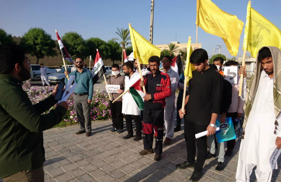 راهپیمایی الی بیت المقدس در ایرانشهر برگزار شد