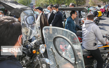 President Raisi visits a gas station after restoration from cyberattack