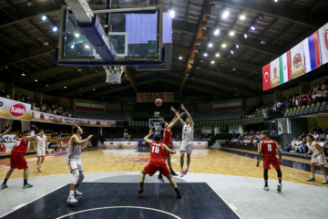 U-18 basketball match between Iran and Turkiye