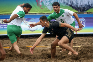 Iran : tournoi de championnat du monde du Kabaddi sur la plage