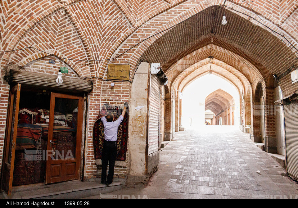 دیدنیهای ایران - بازار تبریز به وقت صبح