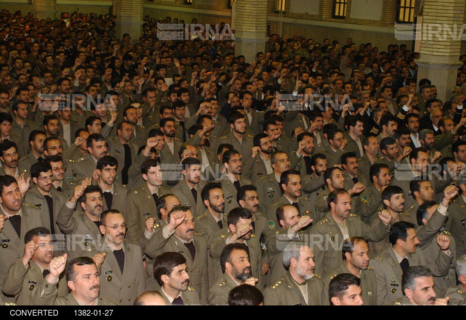 دیدار فرماندهان و پرسنل ارتش جمهوری اسلامی با مقام معظم رهبری
