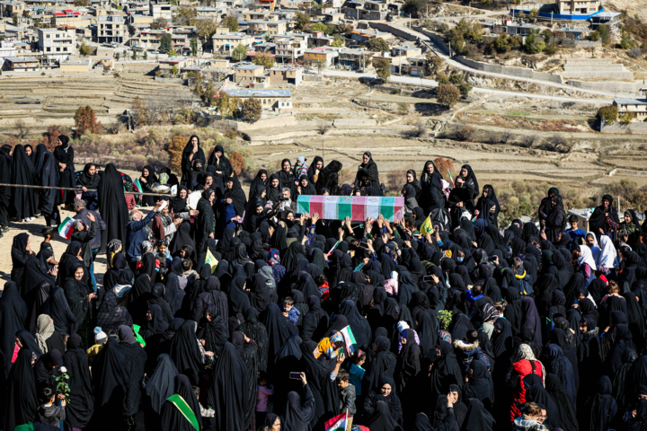 تشییع پیکر شهید گمنام - روستای ملکشیر