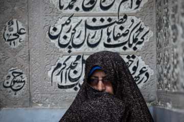 Chute de neiges à Mashhad dans le nord-est iranien 