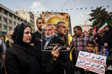 Cérémonie funéraire du martyr Ismail Haniyeh à Téhéran ce jeudi premier août 2024