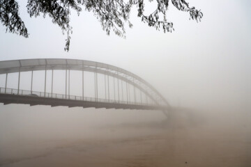 Brouillard et brume ce matin à Ahvaz dans le sud de l’Iran