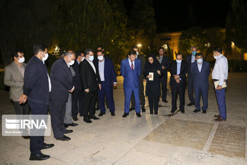 Tajikistan interior minister visit Tomb of Hafez