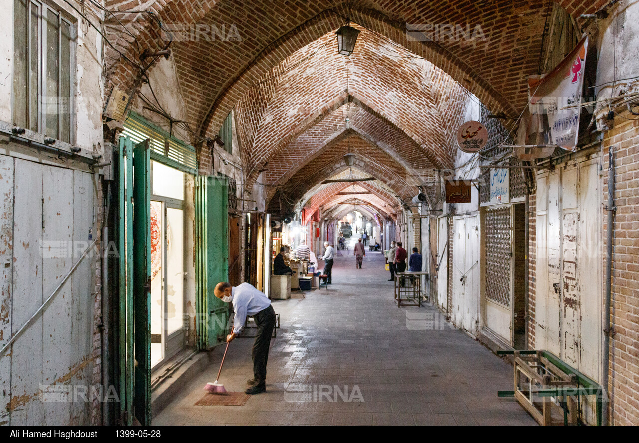 دیدنیهای ایران - بازار تبریز به وقت صبح