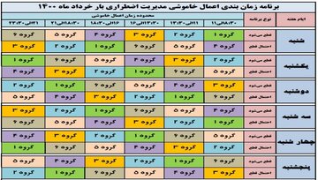 زمان‌ بندی جدید قطع برق مشترکان در استان همدان اعلام شد