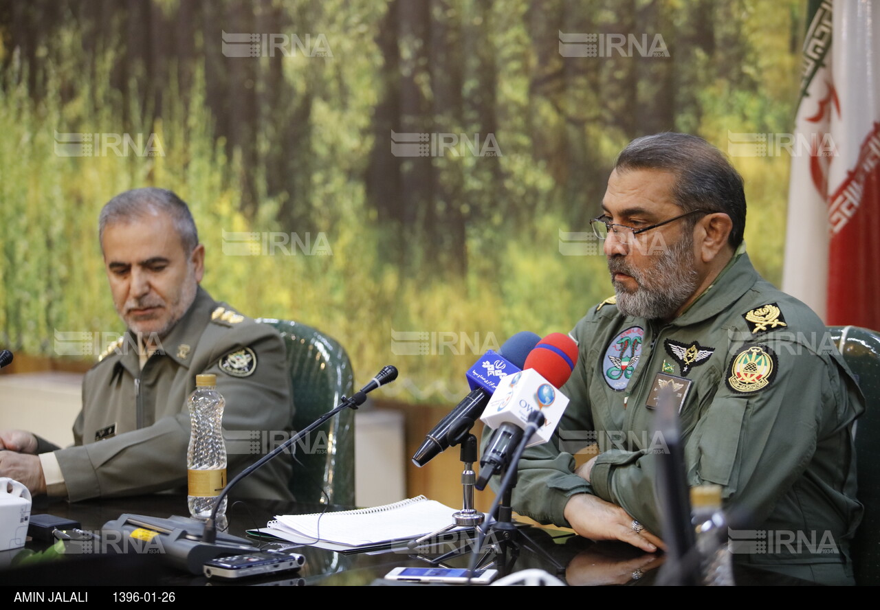 نشست خبری فرمانده هوانیروز ارتش جمهوری اسلامی ایران