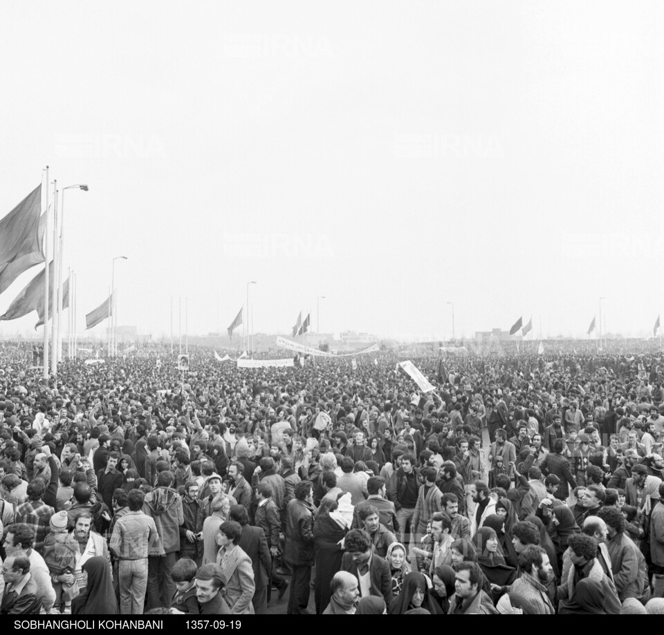 راهپیمایی مردم تهران در روز تاسوعا سال 1357