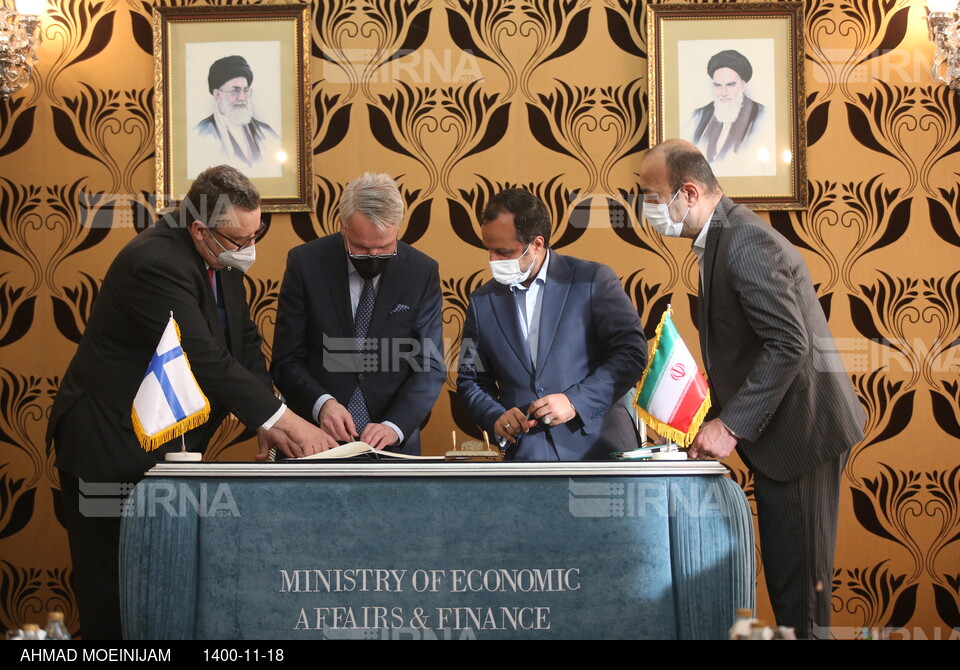 امضاء تفاهم نامه اقتصادی بین ایران و فنلاند