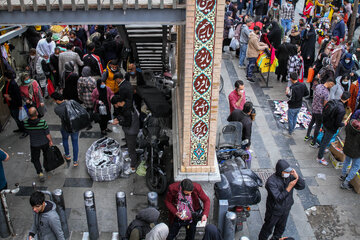 Mercado de compras de Año Nuevo en Irán
