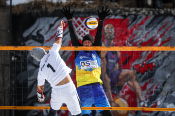 Tournoi national de volley-ball sur neige à Dizin